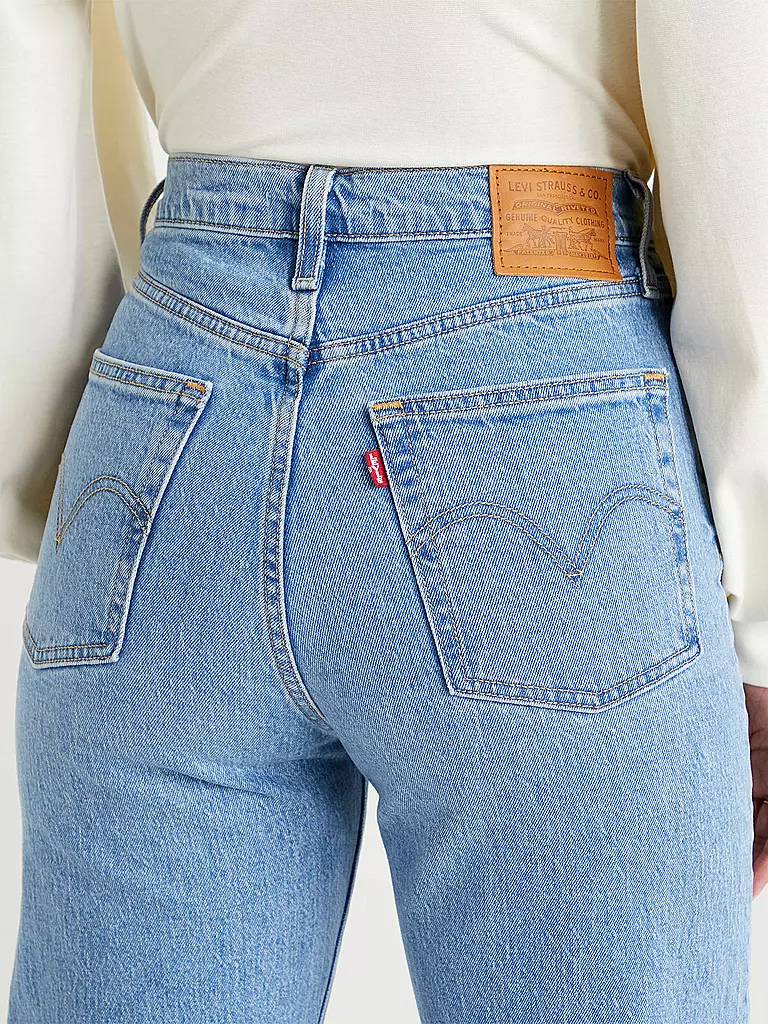 LEVI'S® | Jeans Straight Fit " Ribcage " 7/8 | blau