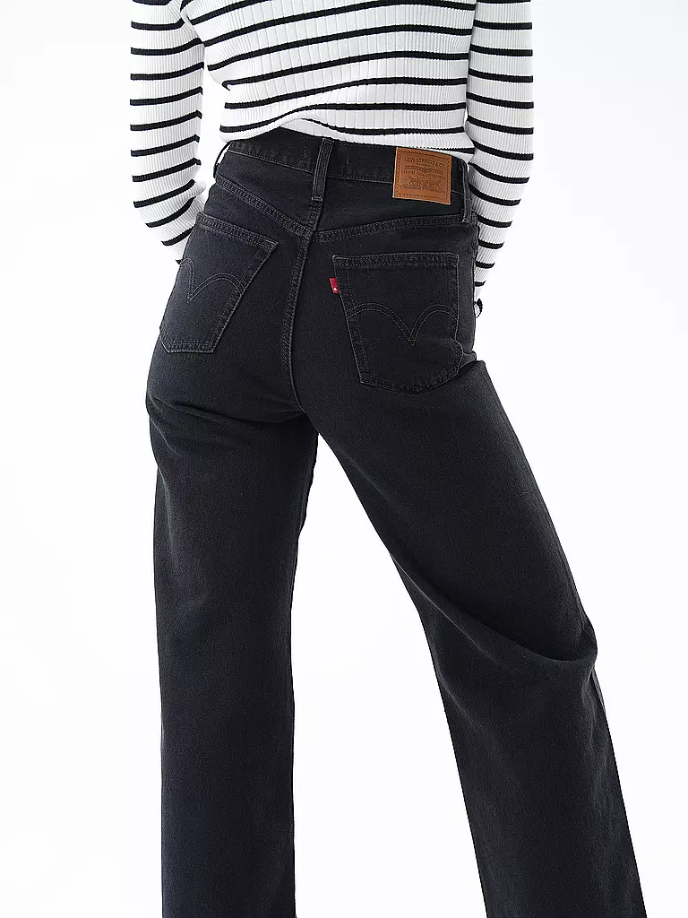 LEVI'S® | Jeans Wide Leg Fit RIBCAGE | schwarz