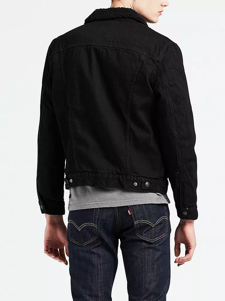 LEVI'S® | Jeansjacke Sherpa Trucker | schwarz