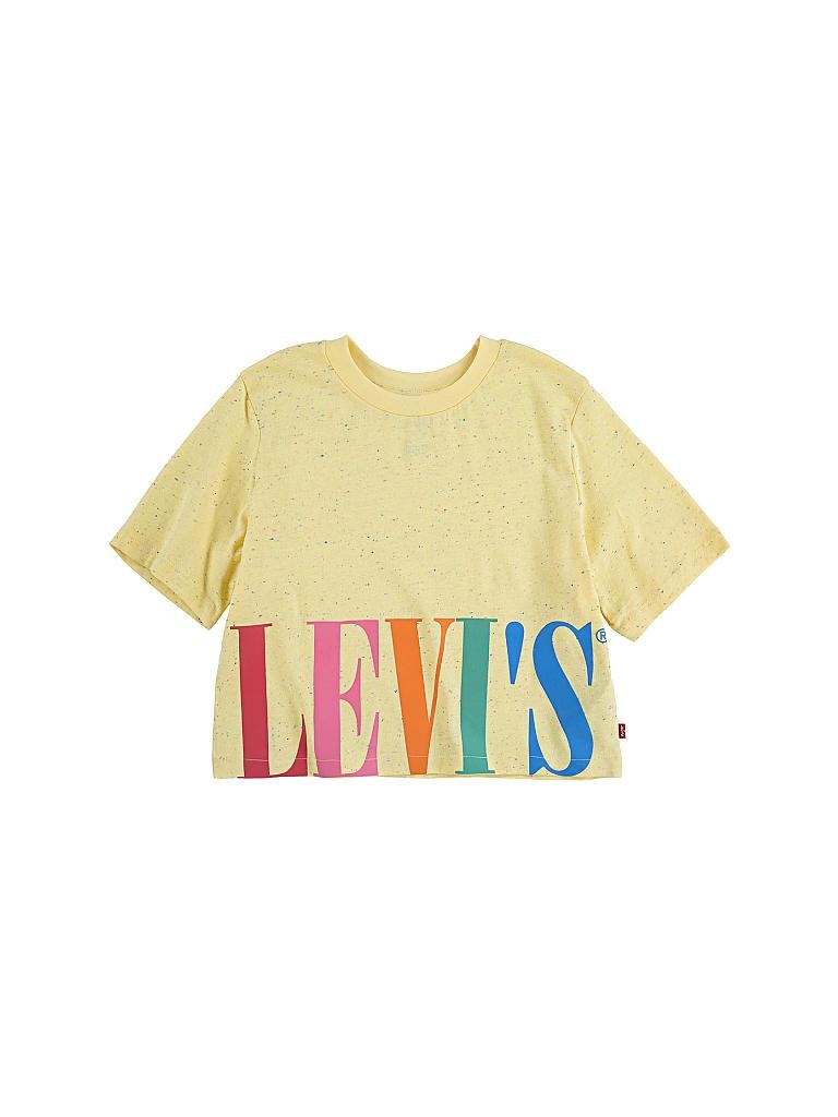 LEVI'S | Mädchen T-Shirt Cropped Fit "Varsity" | gelb