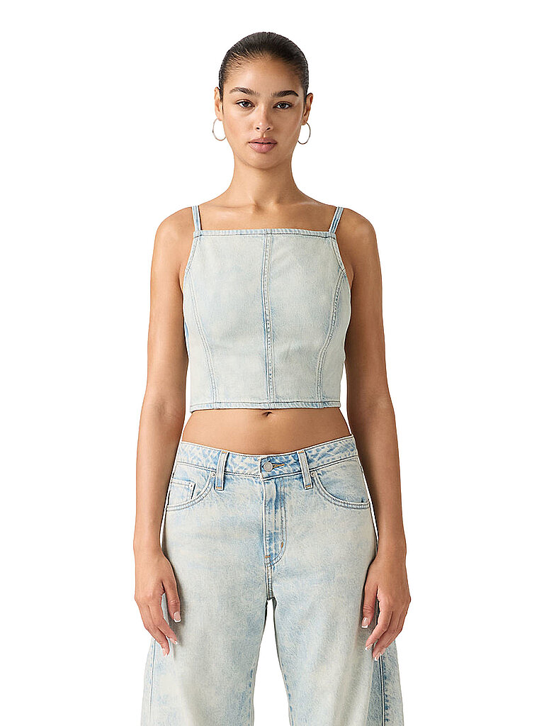 LEVI'S® Top cropped Fit  hellblau | XS