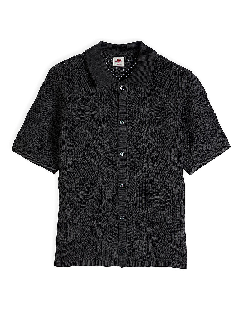 LEVI'S® Strickpolo  schwarz | XL