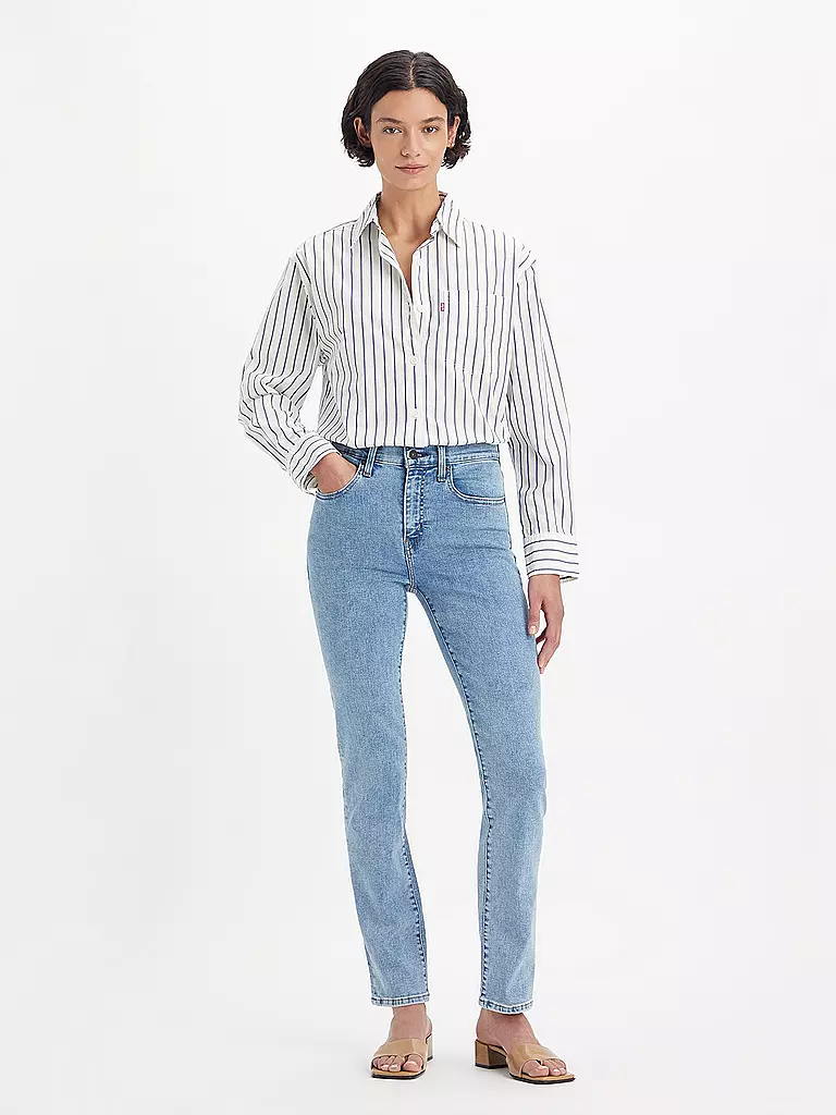 LEVI'S® | Highwaist Jeans Straight Fit 724 | schwarz