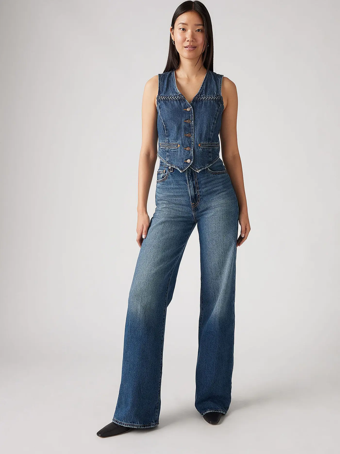 LEVI'S® | Jeans Wide Leg RIBCAGE | dunkelblau