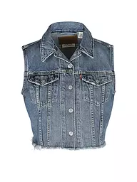 LEVI'S® | Jeansgilet Cropped Fit | blau