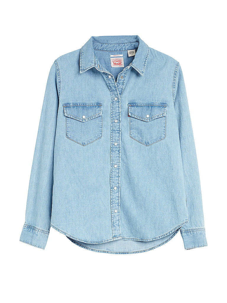 LEVI'S Hemdbluse blau | S