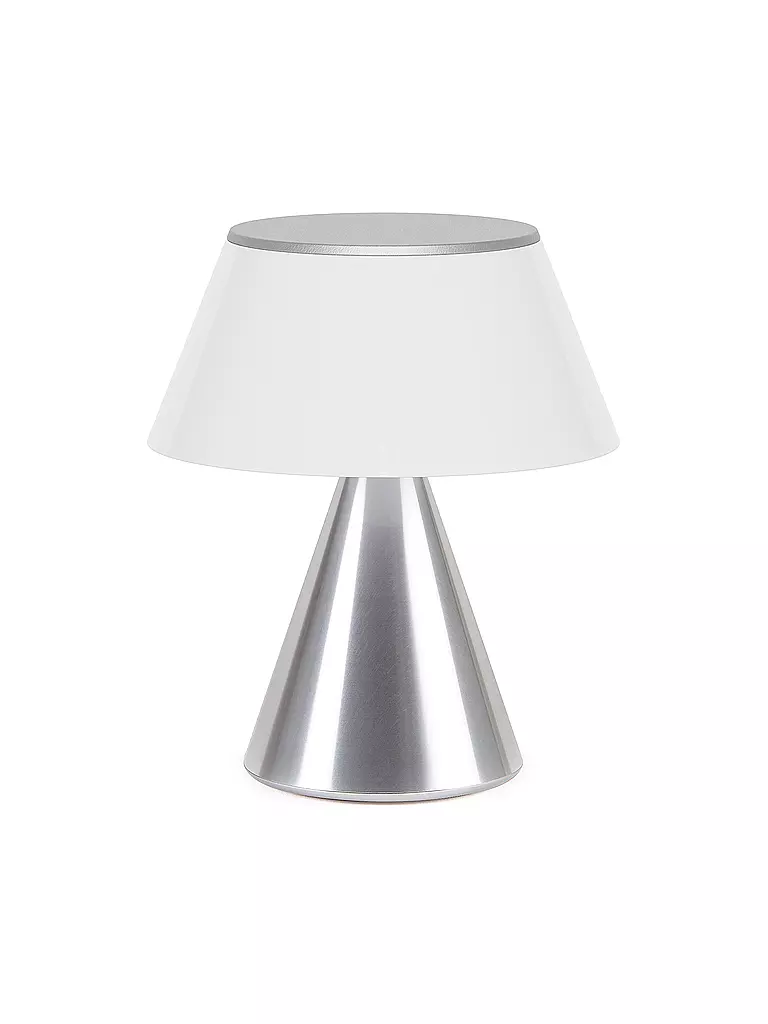 LEXON | LED Lampe LUMA M 10,8cm Alu Finish | silber