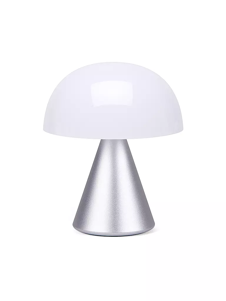 LEXON | LED Lampe MINA M 11cm Alu Finish | silber