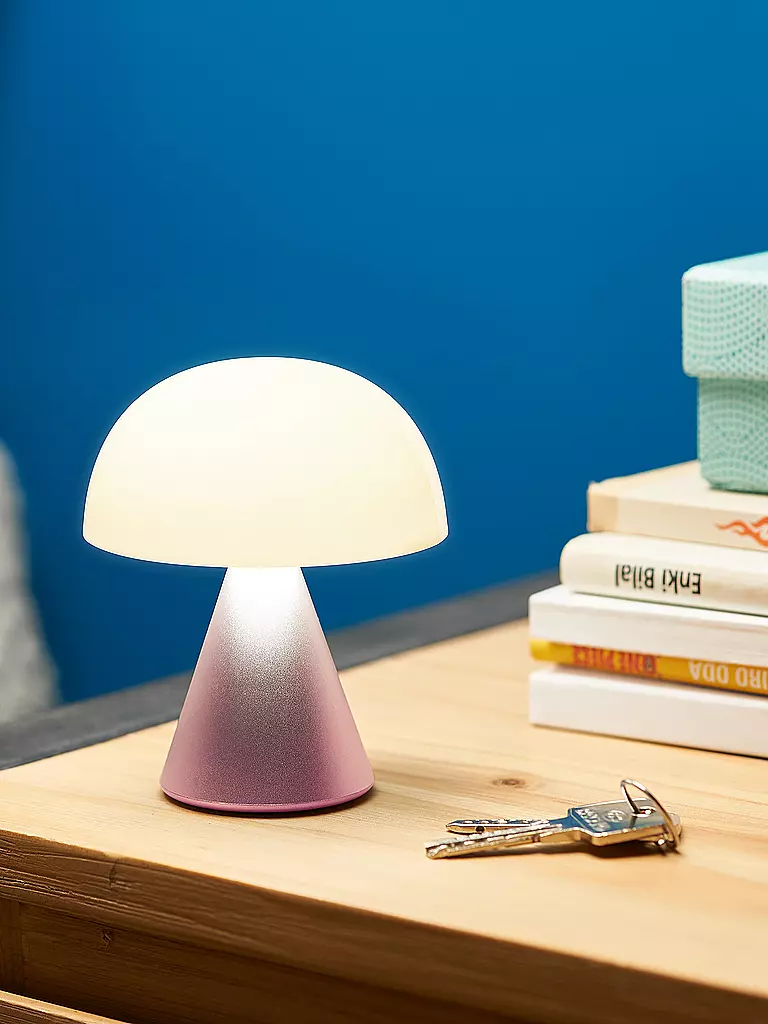 LEXON | LED Lampe MINA M 11cm Light Pink | rosa