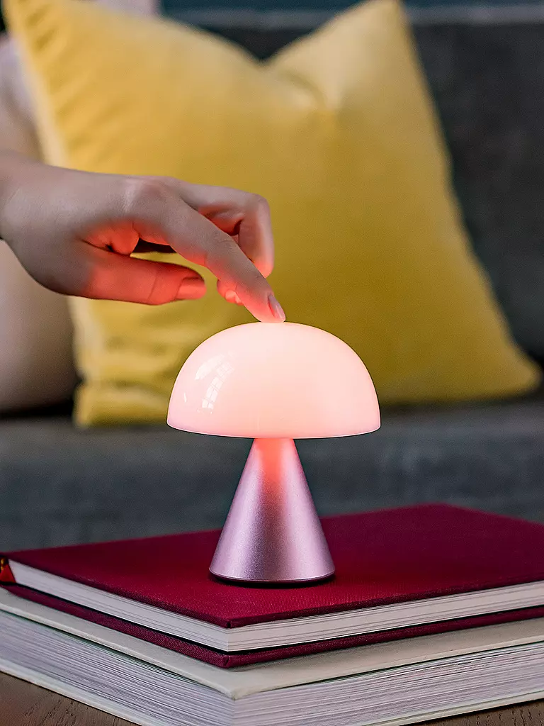 LEXON | LED Lampe MINA M 11cm Light Pink | rosa