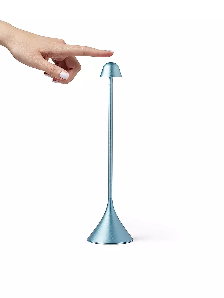 LEXON | LED Lampe STELI 28,6cm Light Blue | hellblau