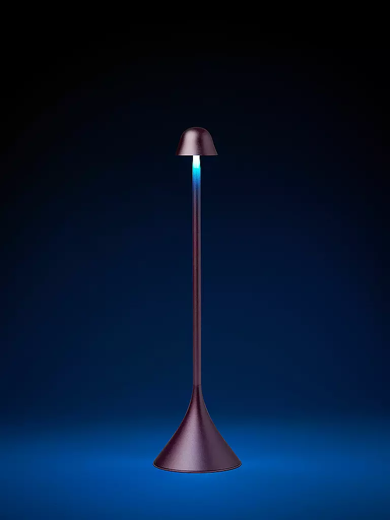 LEXON | LED Lampe STELI 28,6cm Light-Pink | hellblau