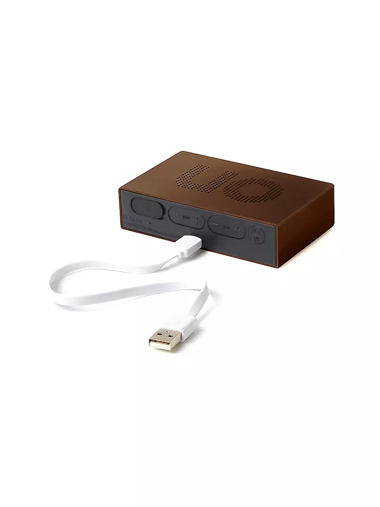 LEXON | Wecker FLIP PREMIUM 10x6,5cm Bronze  | braun