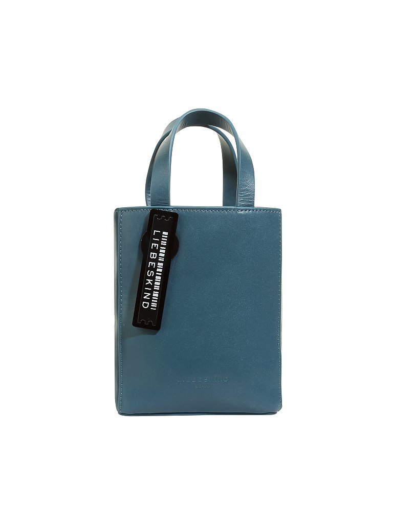 LIEBESKIND BERLIN Ledertasche - Shopper Paper Bag XS petrol