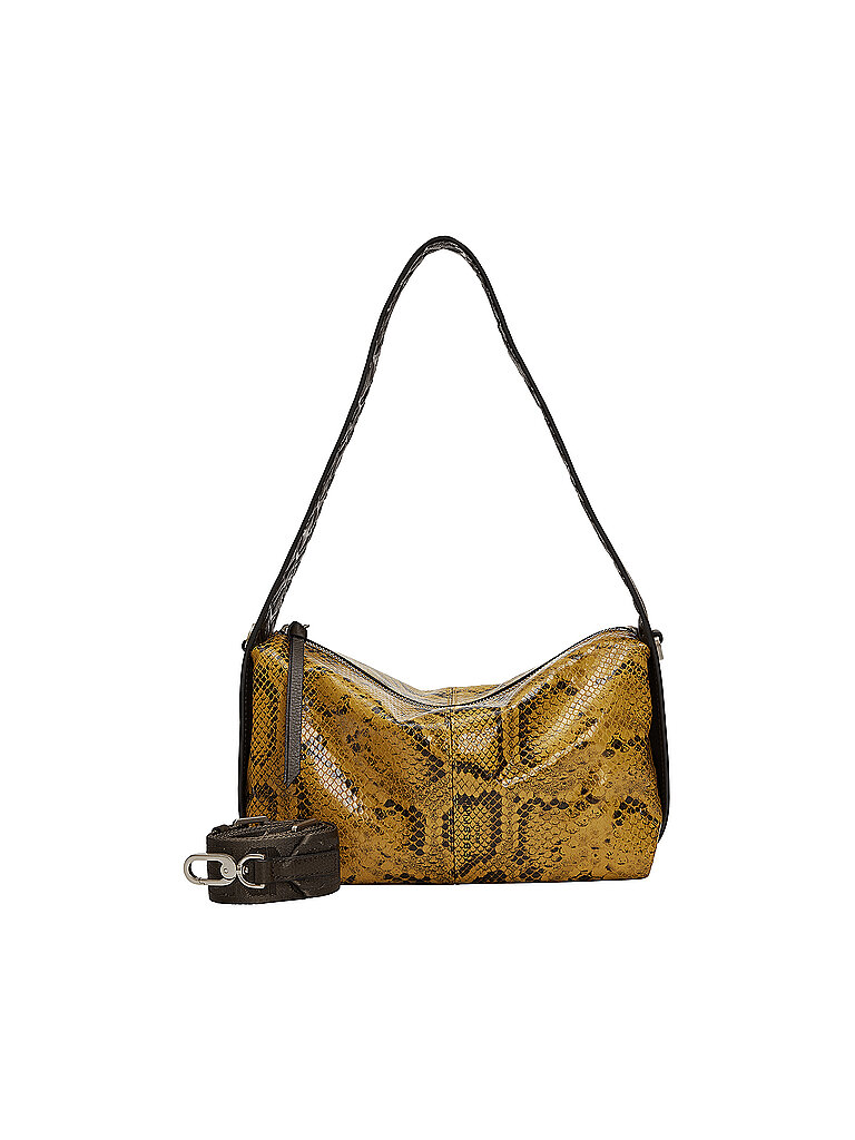 LIEBESKIND BERLIN Ledertasche - Hobo Bag Turlington Snake Hobo S gelb