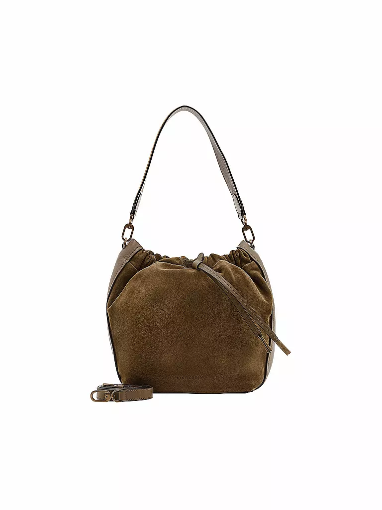 LIEBESKIND BERLIN | Ledertasche - Bucket Bag Edda Suede M | grün