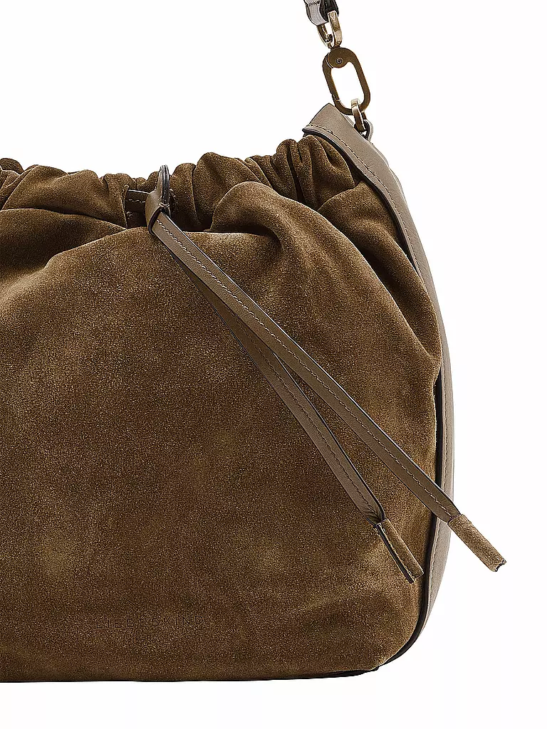 LIEBESKIND BERLIN | Ledertasche - Bucket Bag Edda Suede M | grün