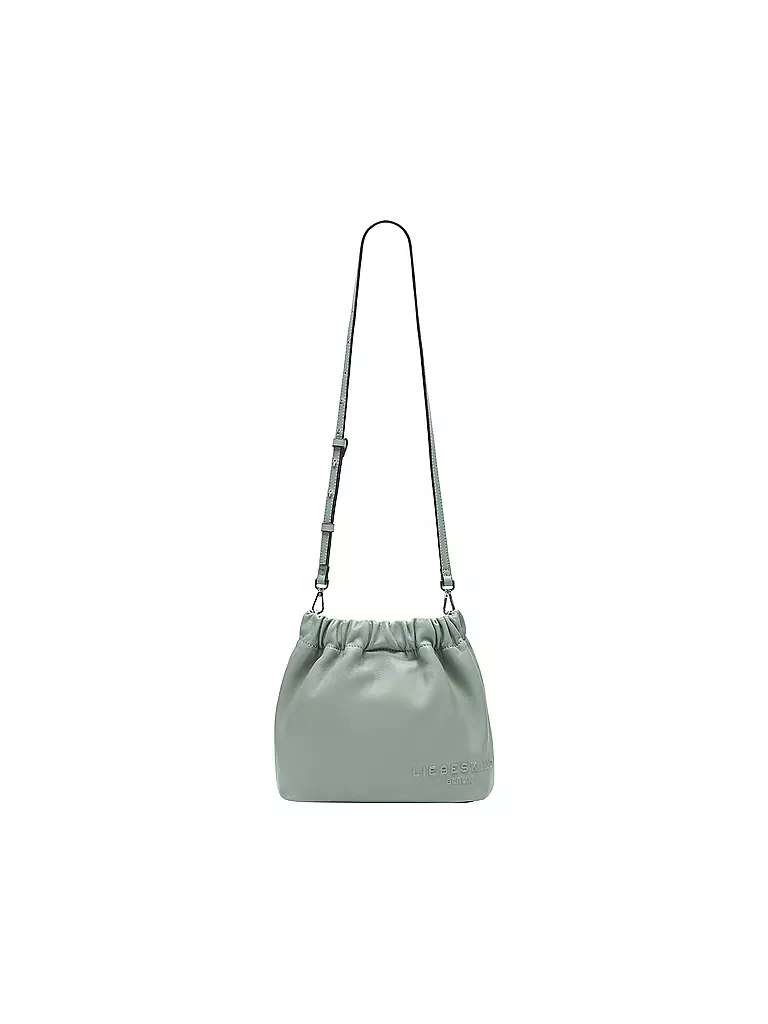 LIEBESKIND BERLIN | Ledertasche - Bucket Bag RUFFLE Small | schwarz
