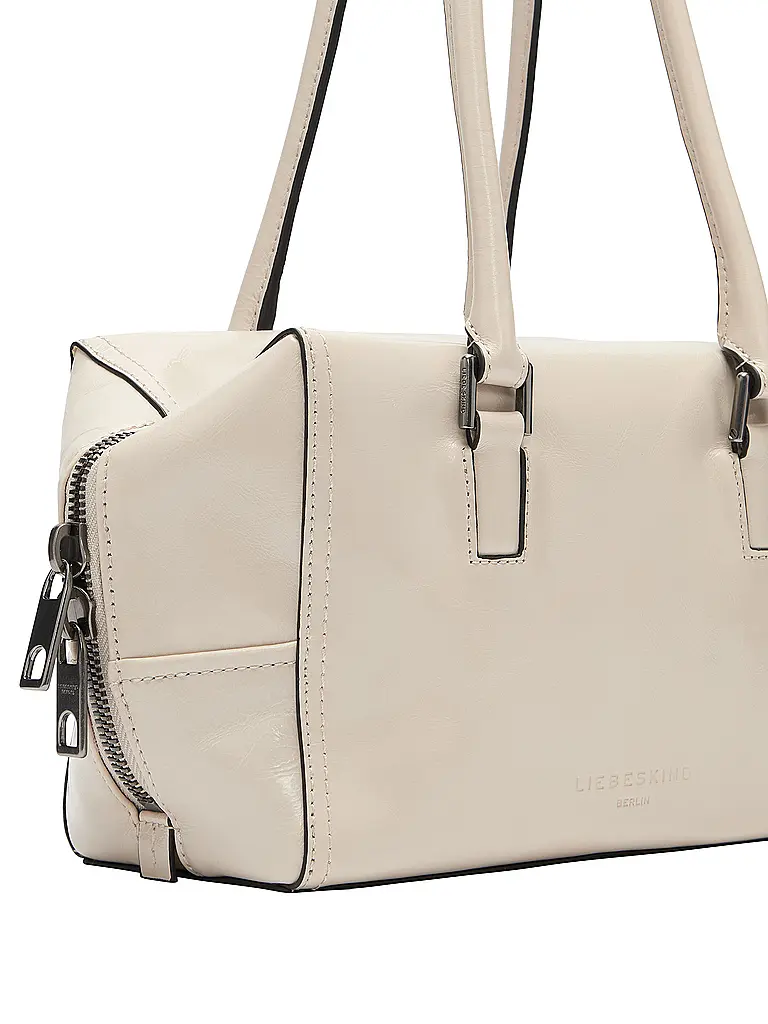 LIEBESKIND BERLIN | Ledertasche - Henkeltasche KAYLA SATCHEL Small | Creme