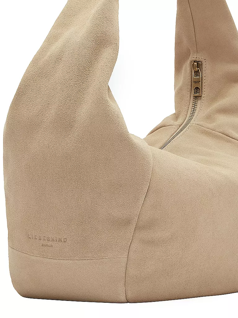 LIEBESKIND BERLIN | Ledertasche - Hobo Bag FARRAH Medium | beige