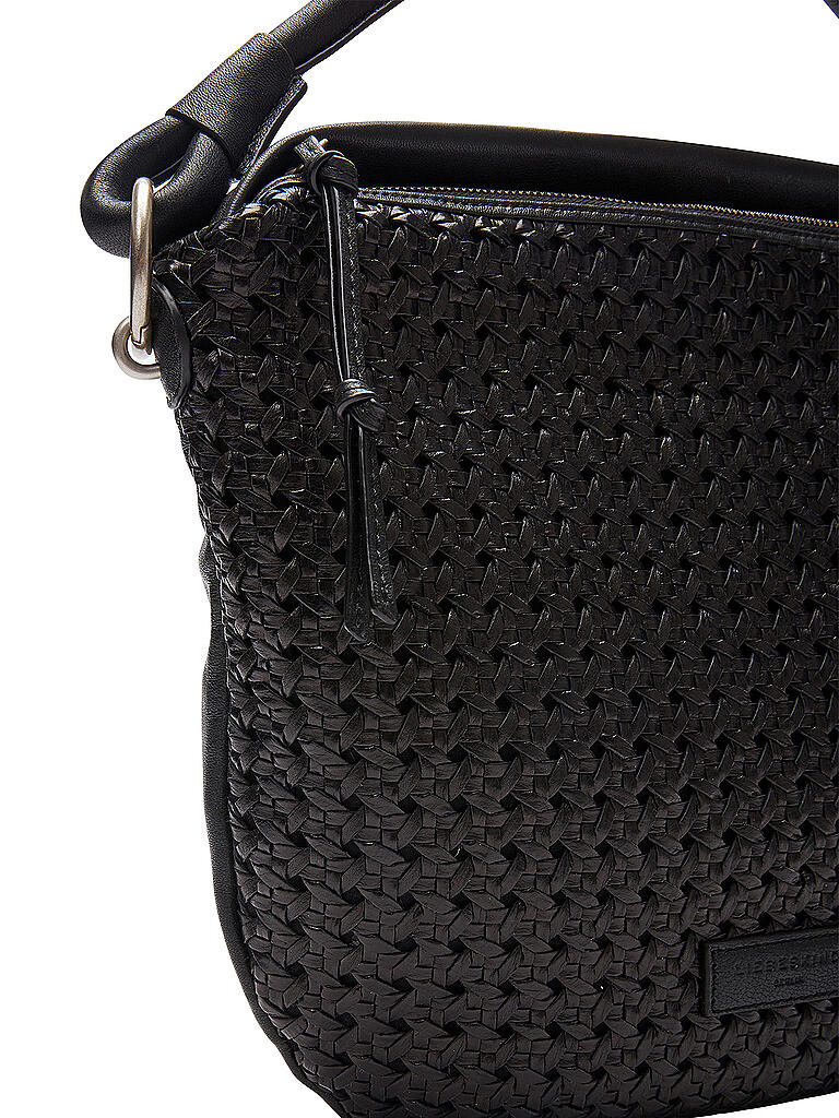 LIEBESKIND BERLIN Ledertasche - Hobo Bag Flax M schwarz