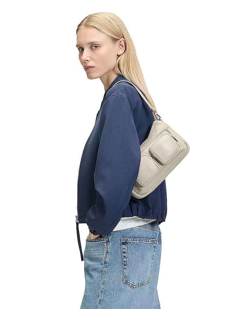 LIEBESKIND BERLIN | Ledertasche - Hobo Bag MAIA Small | creme