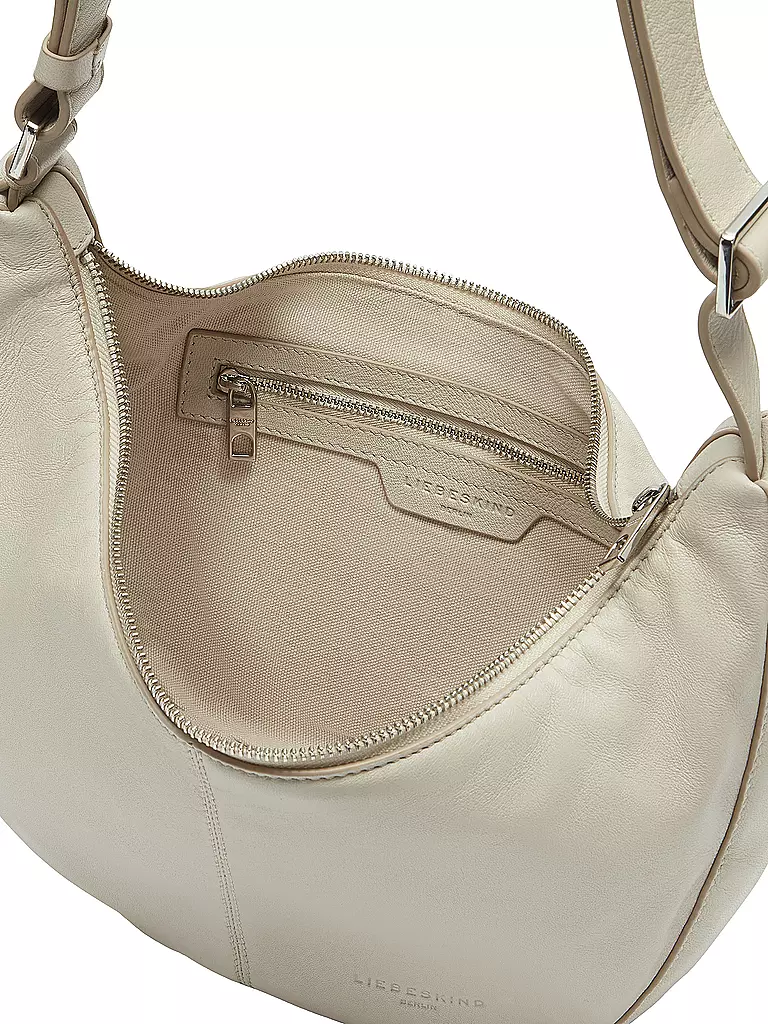 LIEBESKIND BERLIN | Ledertasche - Hobo Bag MOON Small | beige