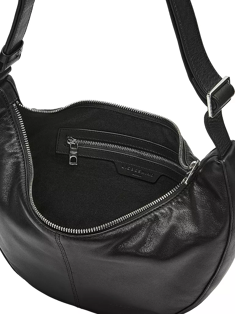 LIEBESKIND BERLIN | Ledertasche - Hobo Bag MOON Small | beige