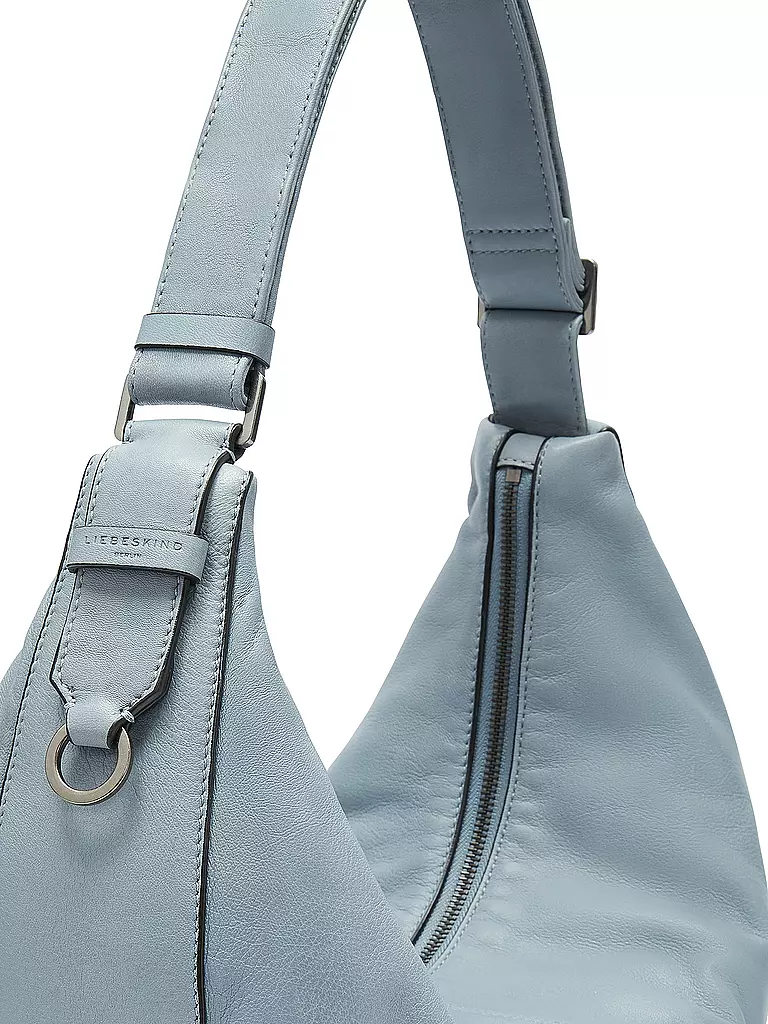 LIEBESKIND BERLIN | Ledertasche - Hobo MOON Medium | hellblau