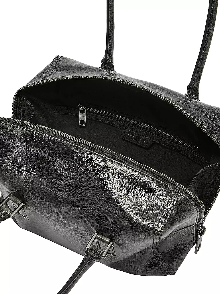 LIEBESKIND BERLIN | Ledertasche - Schultertasche LACK Small | schwarz