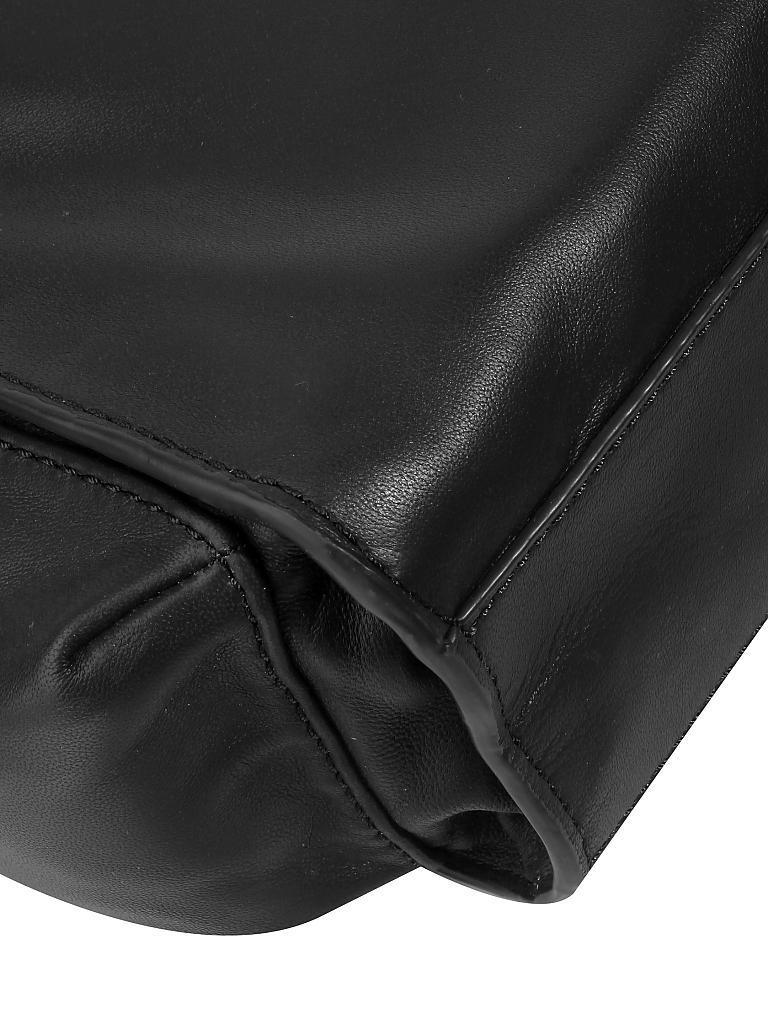 LIEBESKIND BERLIN | Ledertasche - Shopper "Drawstring" M | schwarz