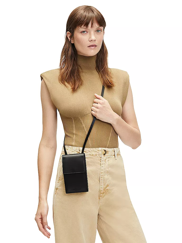 LIEBESKIND BERLIN | Ledertasche - Smartphone Bag | schwarz