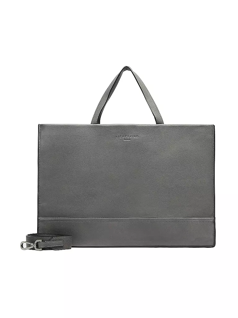 LIEBESKIND BERLIN | Ledertasche - Tote Bag LOU SATCHEL Medium | grau