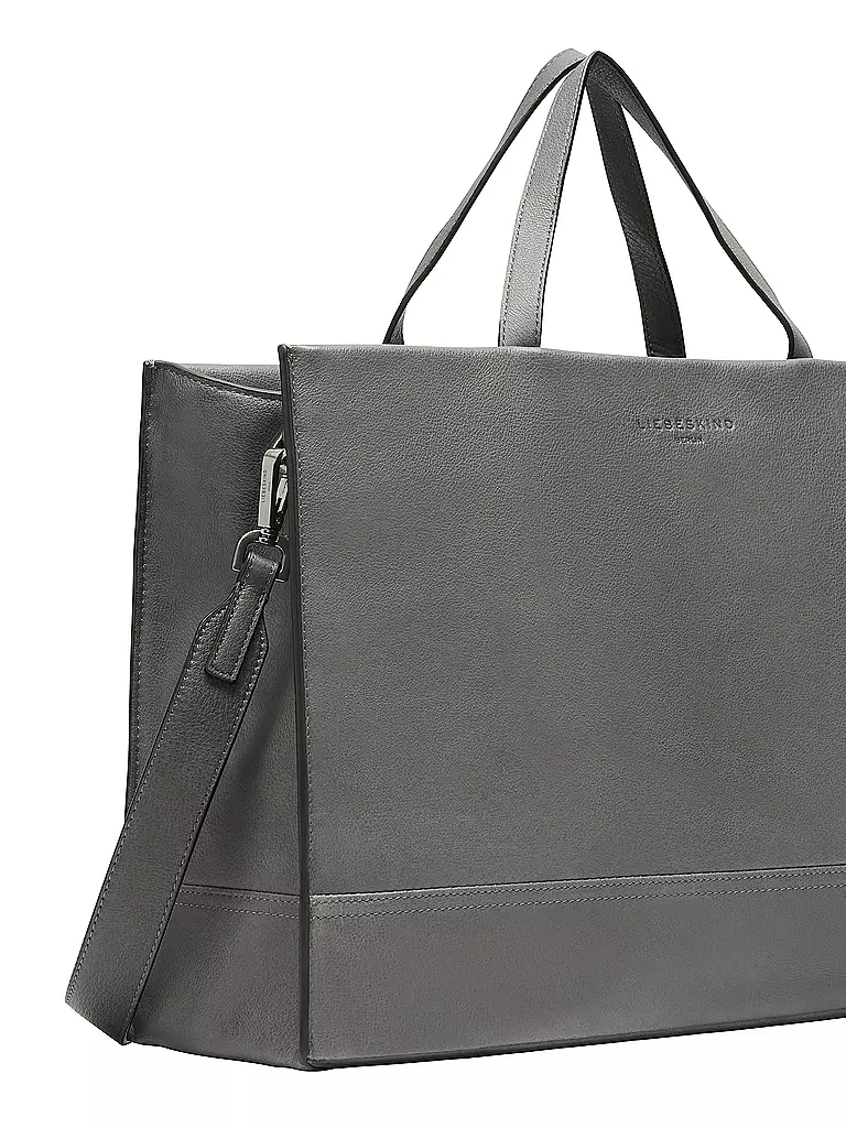 LIEBESKIND BERLIN | Ledertasche - Tote Bag LOU SATCHEL Medium | grau