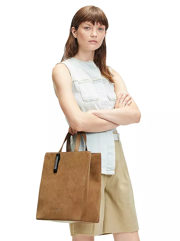 LIEBESKIND BERLIN | Ledertasche - Tote Bag PAPER BAG Medium | braun