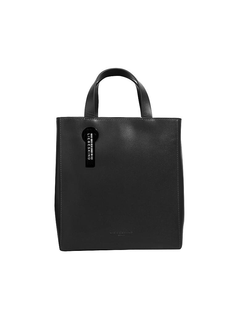 LIEBESKIND BERLIN | Ledertasche - Tote Bag PAPER BAG S | schwarz