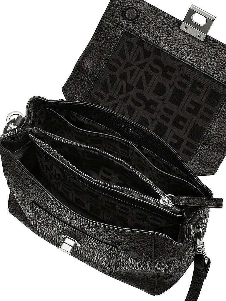 LIEBESKIND BERLIN | Ledertasche - Umhängetasche " Satchel S " | schwarz