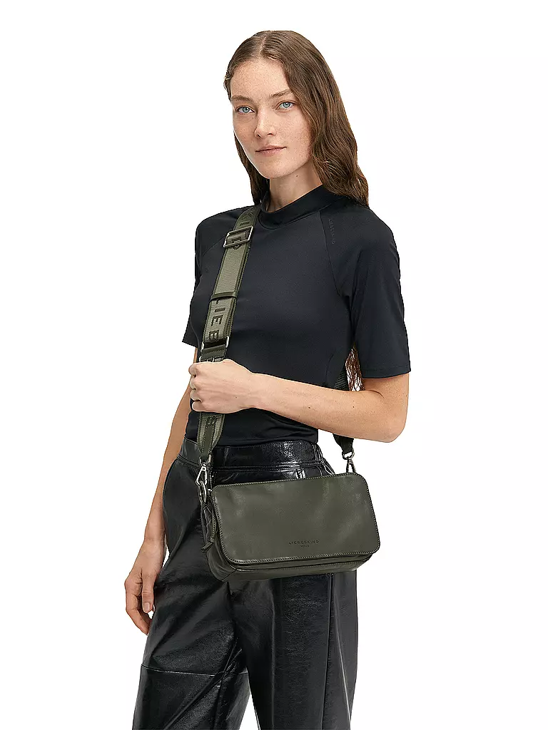 LIEBESKIND BERLIN | Ledertasche - Umhängetasche CLARICE Medium | olive