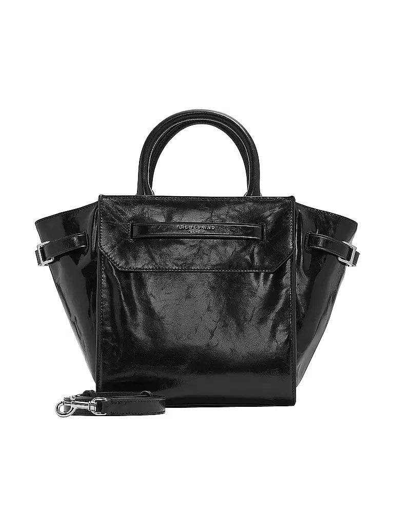 LIEBESKIND BERLIN | Ledertasche LORA SATCHEL Medium | schwarz