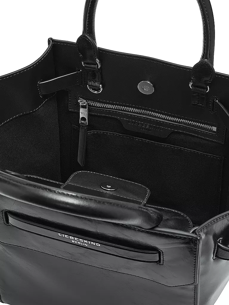 LIEBESKIND BERLIN | Ledertasche LORA SATCHEL Medium | schwarz