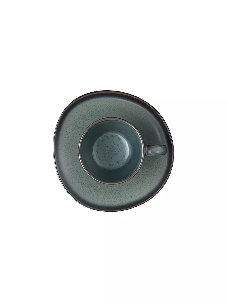 LIKE BY VILLEROY & BOCH | Kaffeeuntertasse 15,5cm lave gris | dunkelgrün