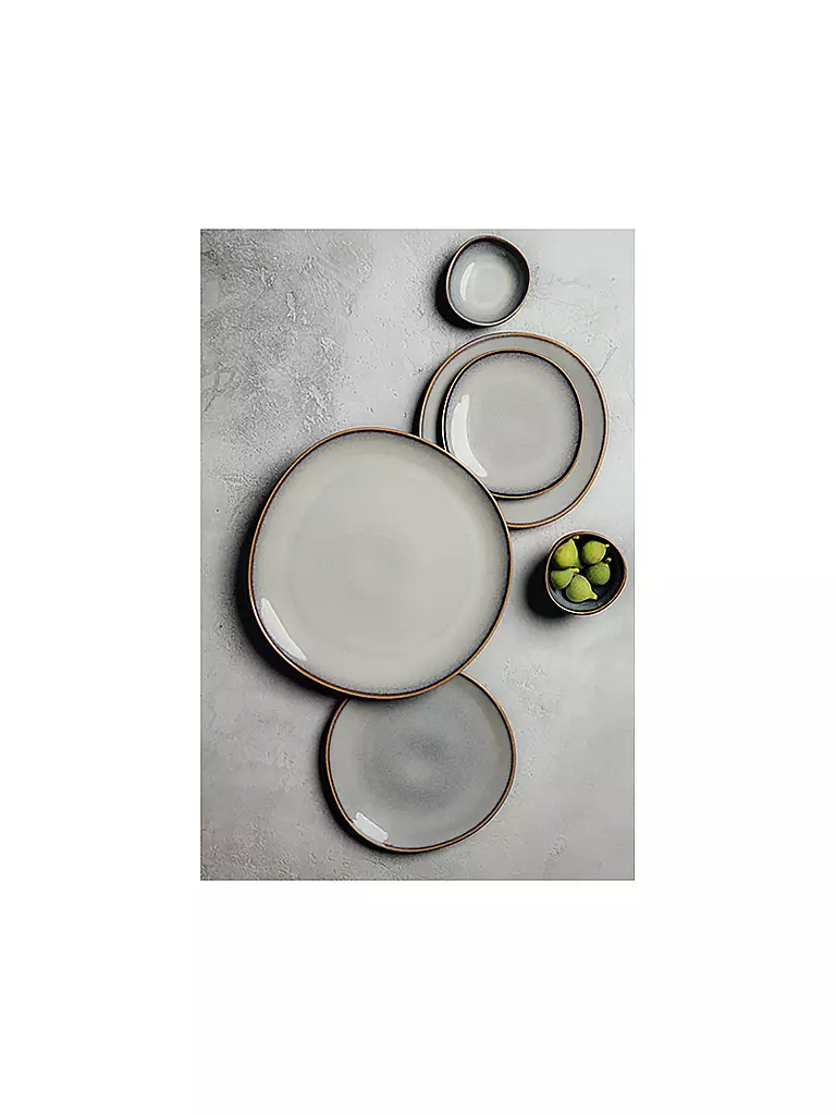 LIKE BY VILLEROY & BOCH | Servierplatte 32cm Lave Beige | dunkelgrün