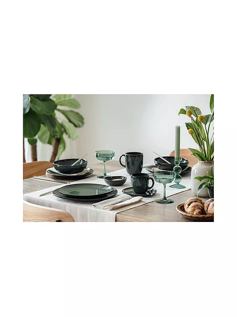 LIKE BY VILLEROY & BOCH | Henkelbecher LAVE VERT 0,40l | dunkelgrün