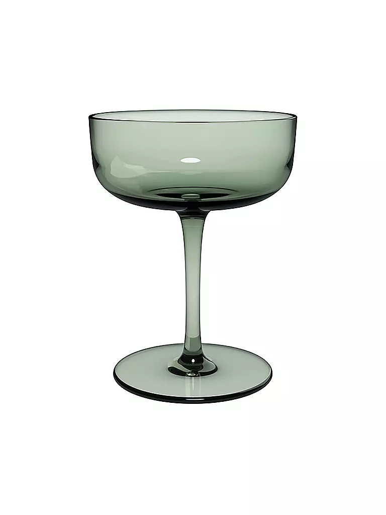 LIKE BY VILLEROY & BOCH | Like Glass Sektschale / Dessertschale Set 2tlg 12x9cm Sage | grün
