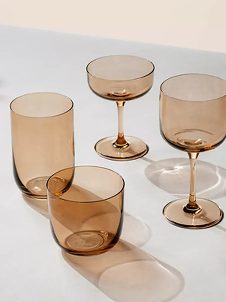 LIKE BY VILLEROY & BOCH | Longdrinkglas 2er Set LIKE GLASS 385ml Clay | orange