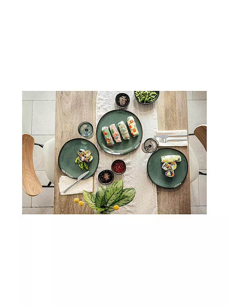 LIKE BY VILLEROY & BOCH | Servierplatte LAVE VERT 32cm | dunkelgrün