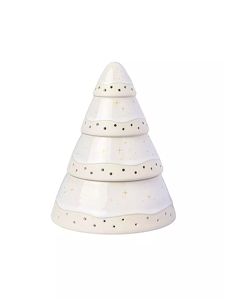 LIKE BY VILLEROY & BOCH | Windlicht Baum WINTER GLOW 14,5x14,5cm | weiss