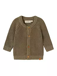 LIL ATELIER | Baby Strickjacke NBNEMLEN | olive