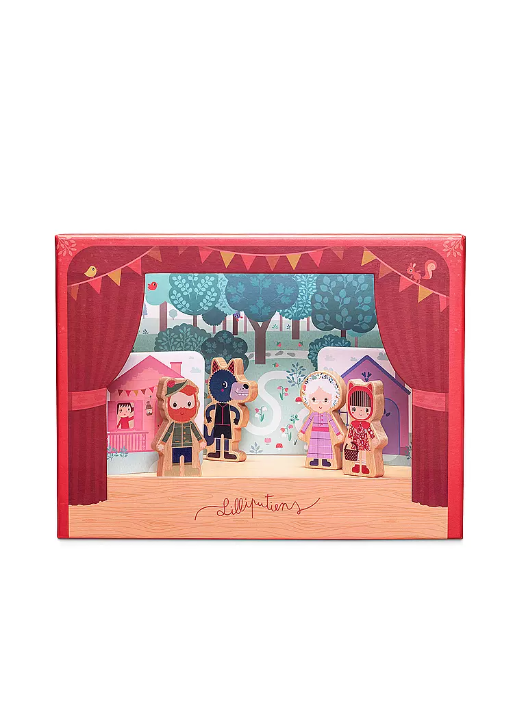 Wieviel Figuren Gibt Es Bei Rotkäppchen LILLIPUTIENS Chaperon Rouge Theater Rotkäppchen bunt