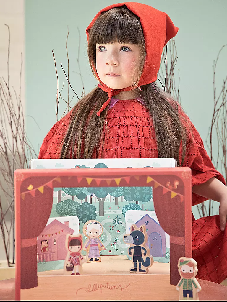 Wie Viele Figuren Bei Rotkäppchen LILLIPUTIENS Chaperon Rouge Theater Rotkäppchen bunt